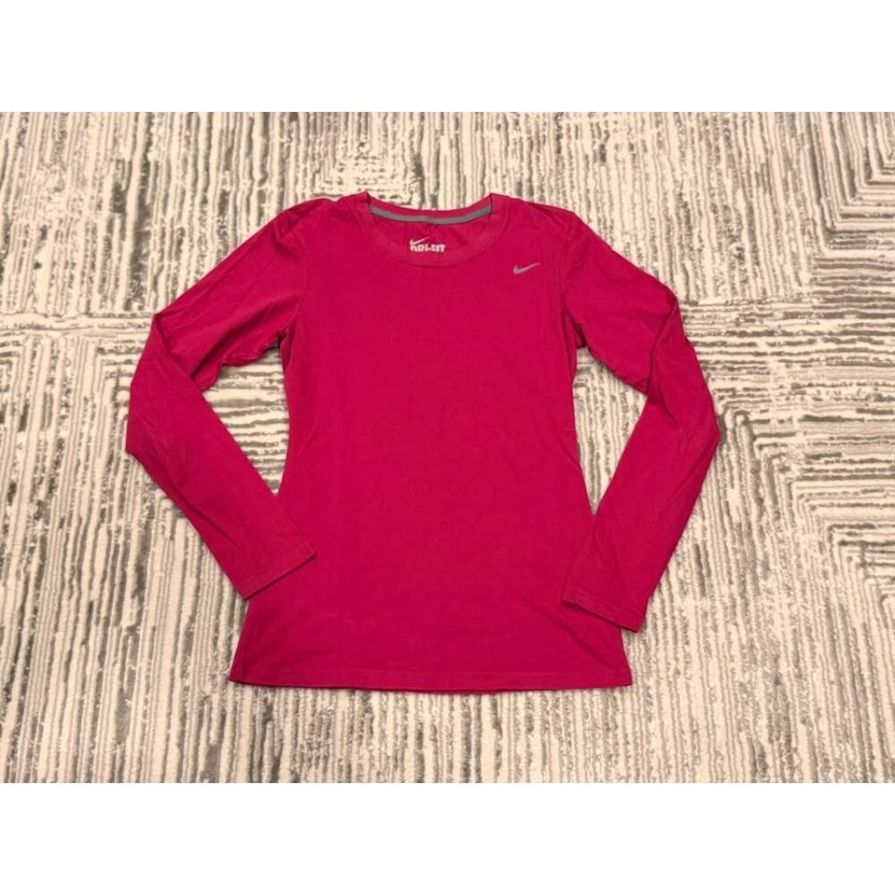 NEW Nike women's small Slim Fit purple Dri-Fit long sleeve shirt